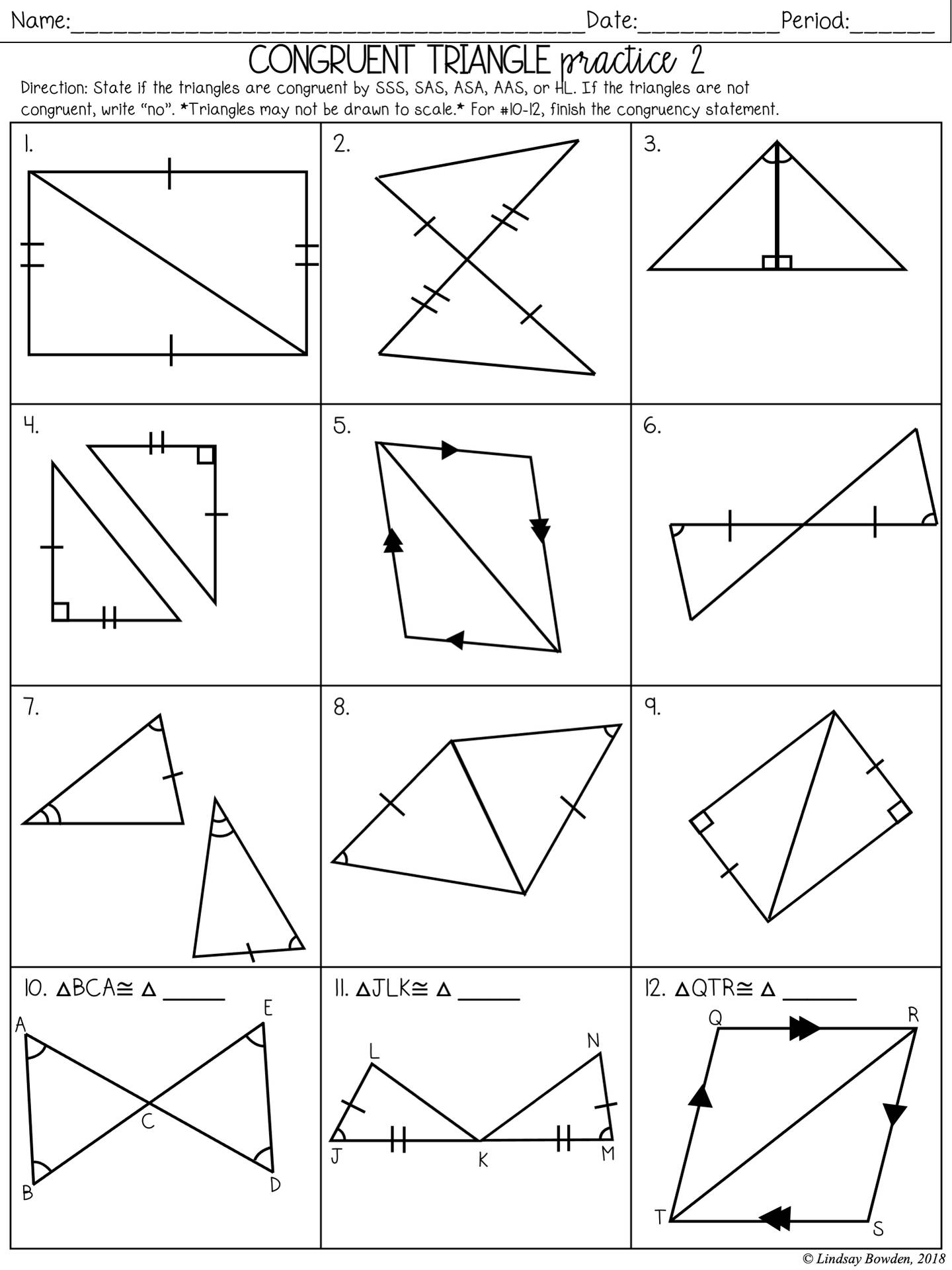 Prácticade Triángulos Congruentes 2 Fondo de pantalla