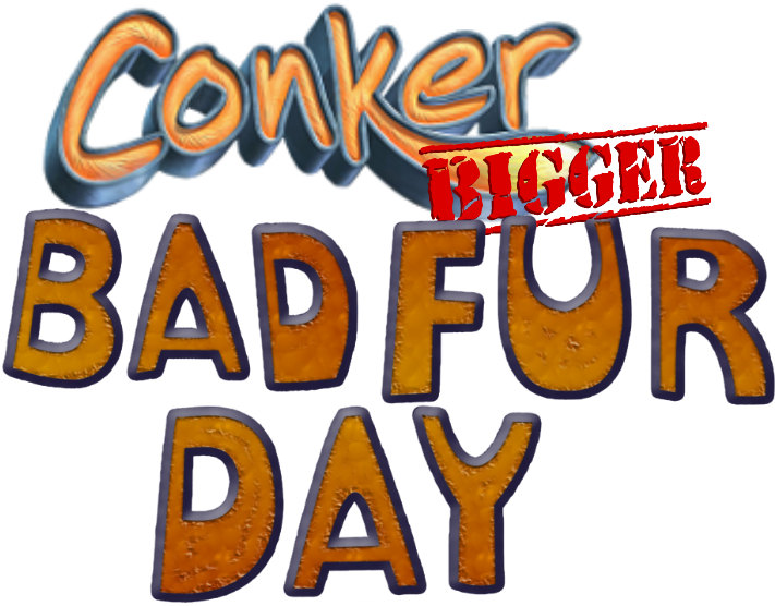 Conker Bad Fur Day Logo PNG