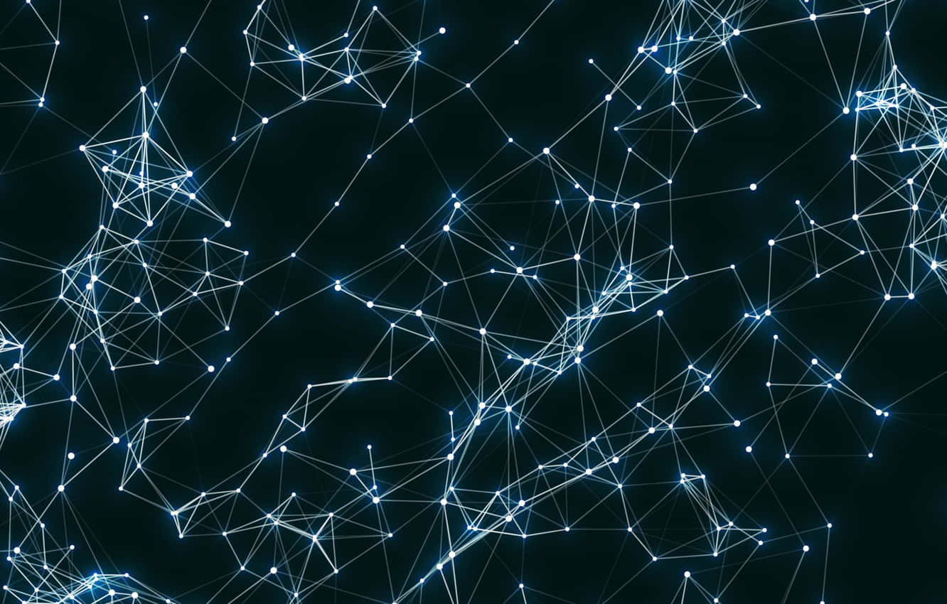 Connected Chains Of Dots And Lines Wallpaper