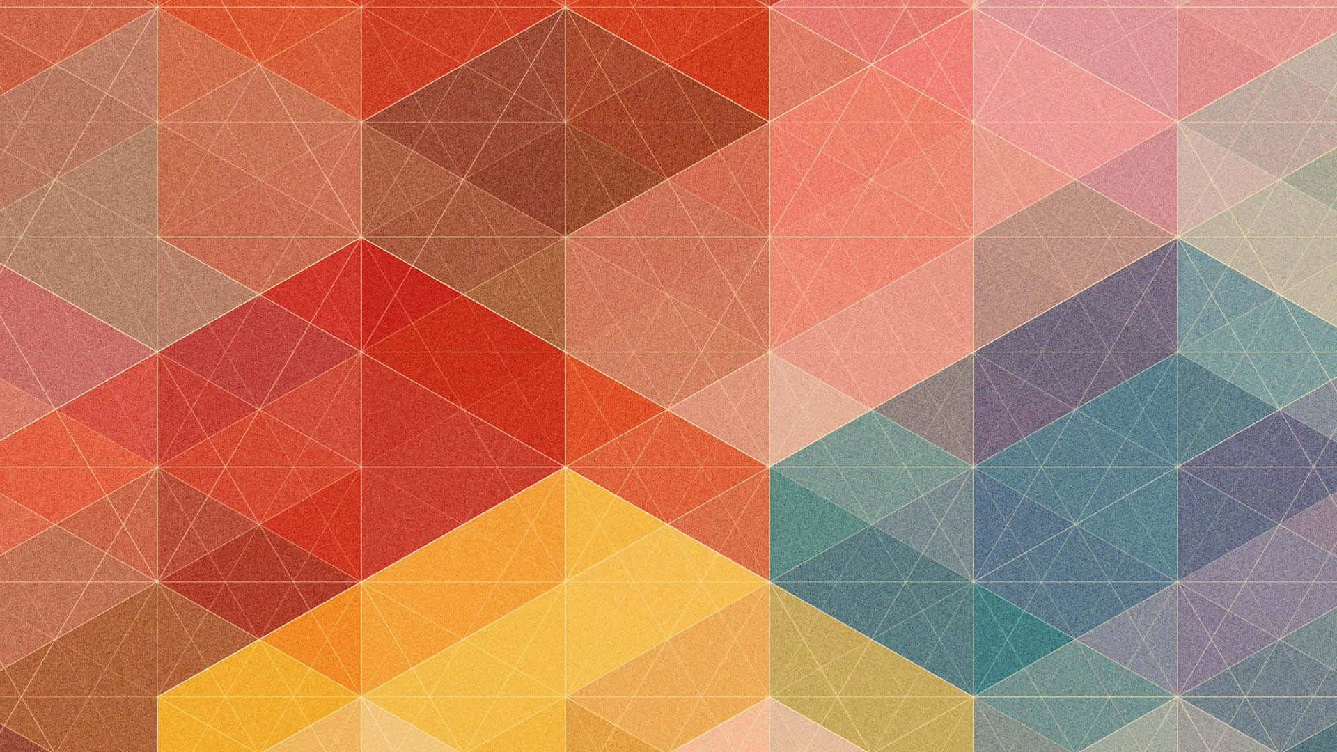 Connected Geometric Tiles Wallpaper