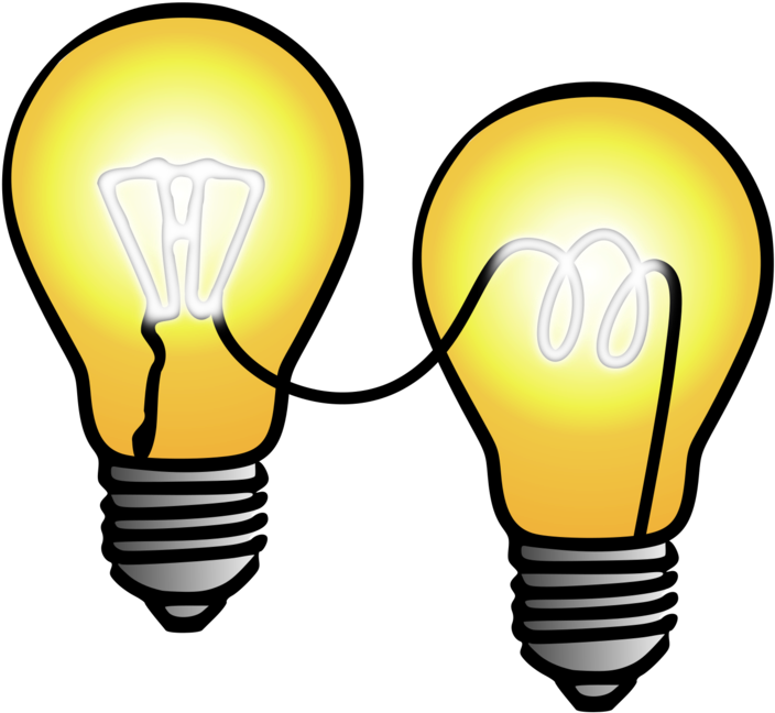 Connected Ideas Lightbulbs PNG