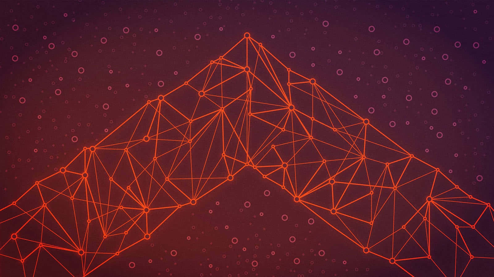 Red Triangular Connectivity Wallpaper
