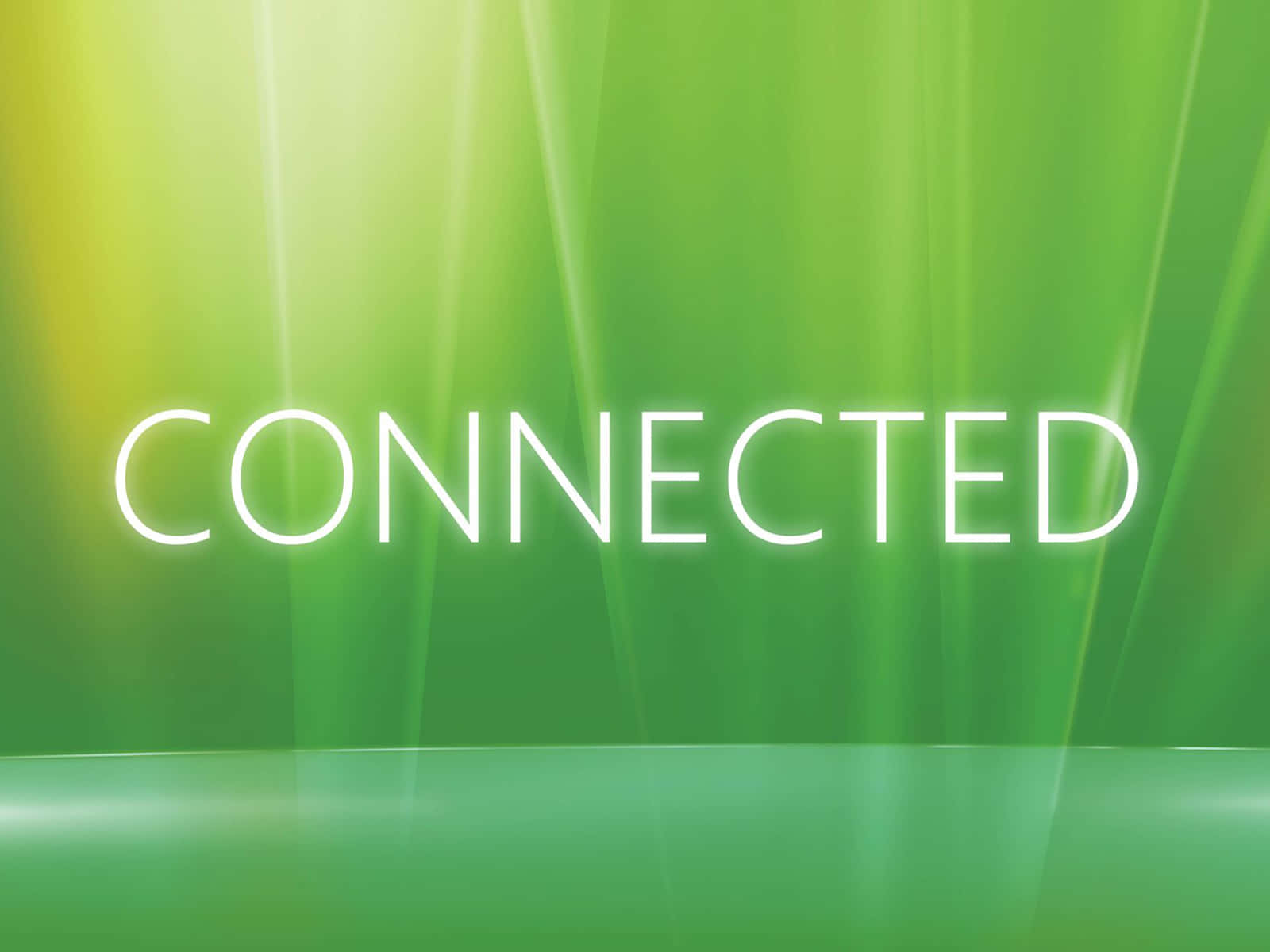 Connected Word In Green Gradient Background Wallpaper