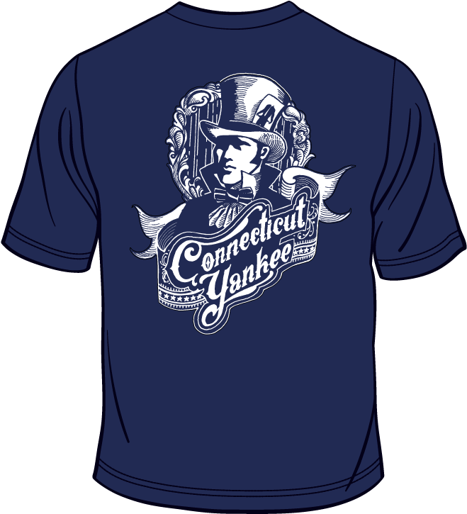 Connecticut Yankee T Shirt Design PNG