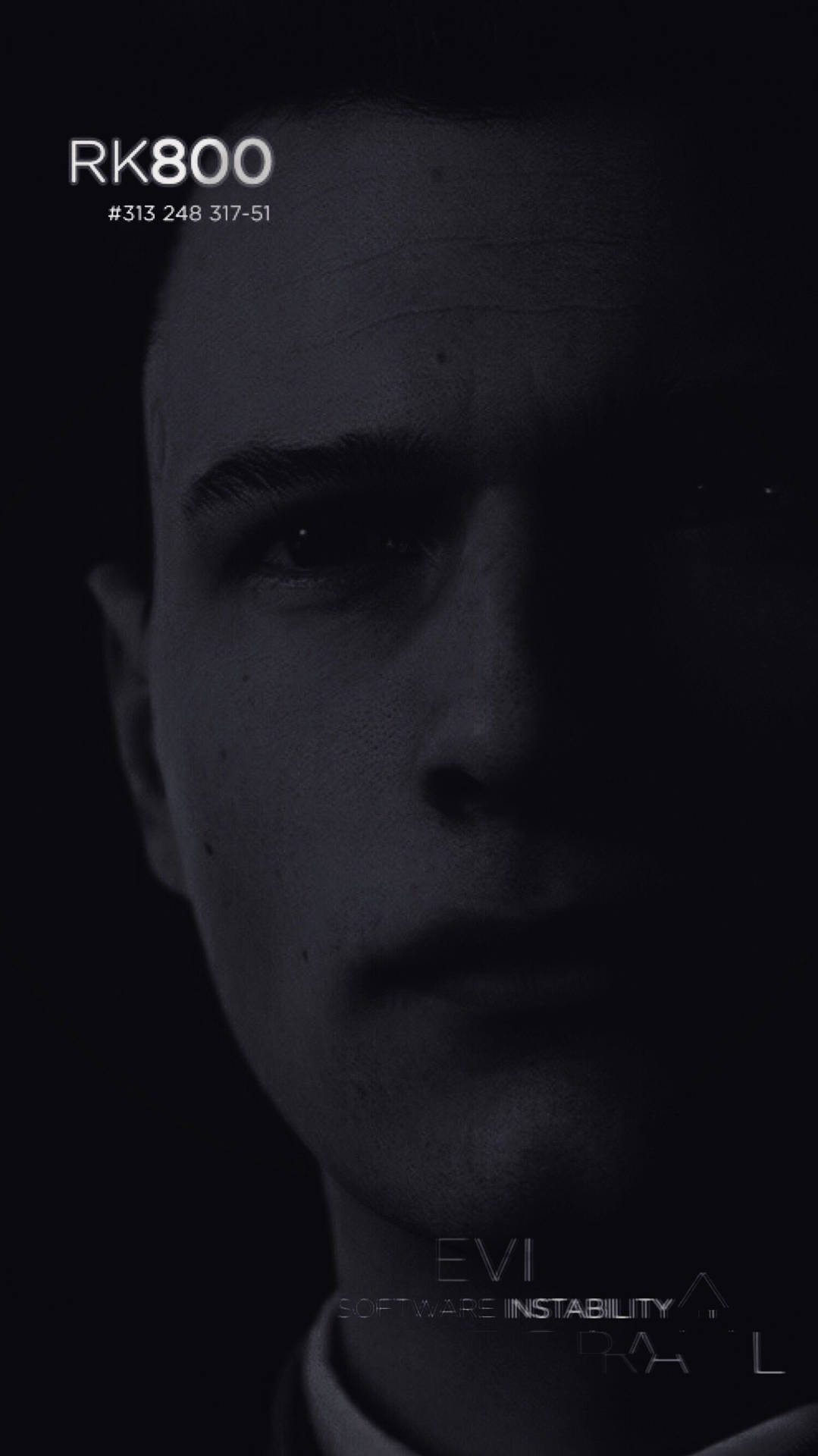 Connor Dark Portrait Detroit Become Human