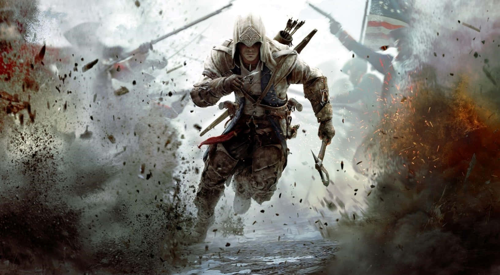 Connor Kenway, a Master Assassin in Action Wallpaper