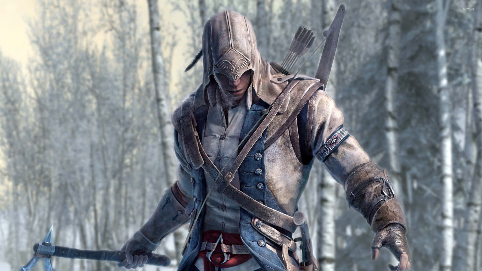 Connor Kenway: The Master Assassin in Action Wallpaper