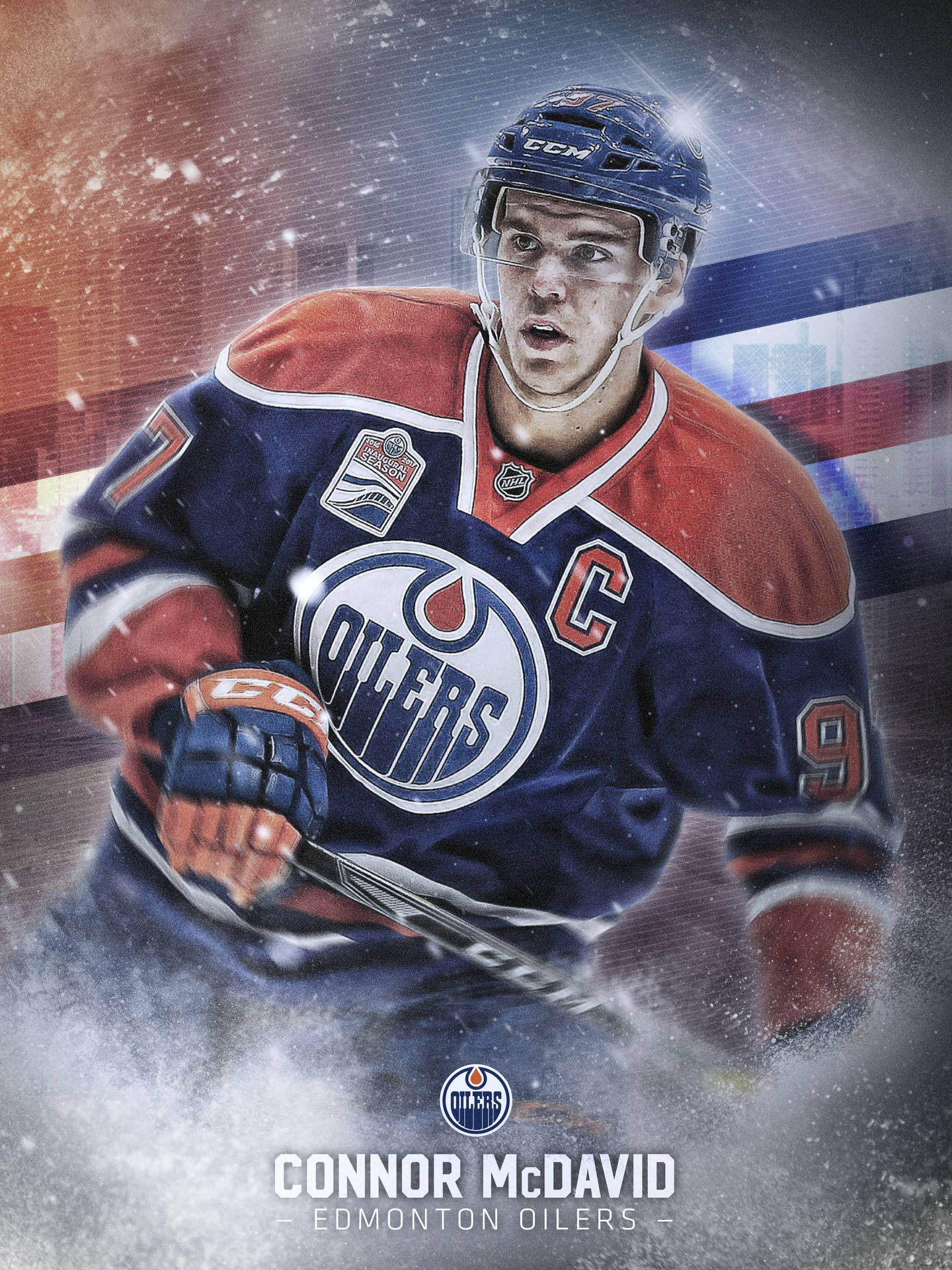 Connormcdavid Ist Der Kapitän Der Edmonton Oilers. Wallpaper