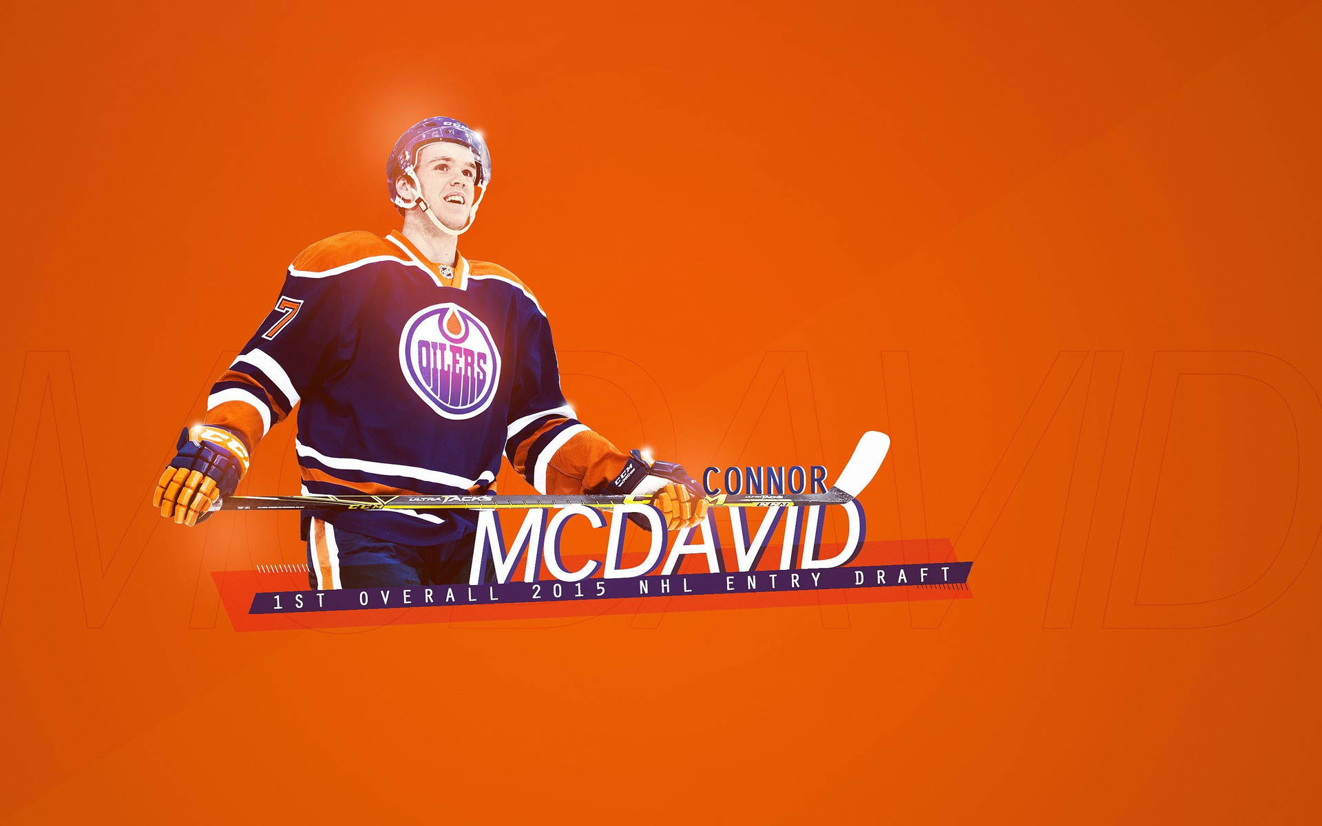 Connor Mcdavid Edmonton Oilers Fan Art Wallpaper