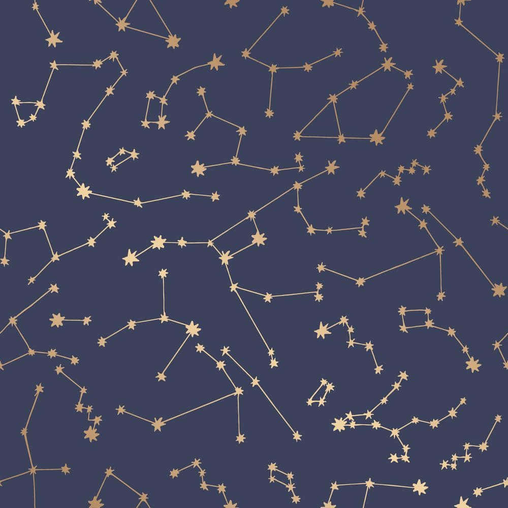 Starry Night Sky Filled with Beautiful Constellations Wallpaper