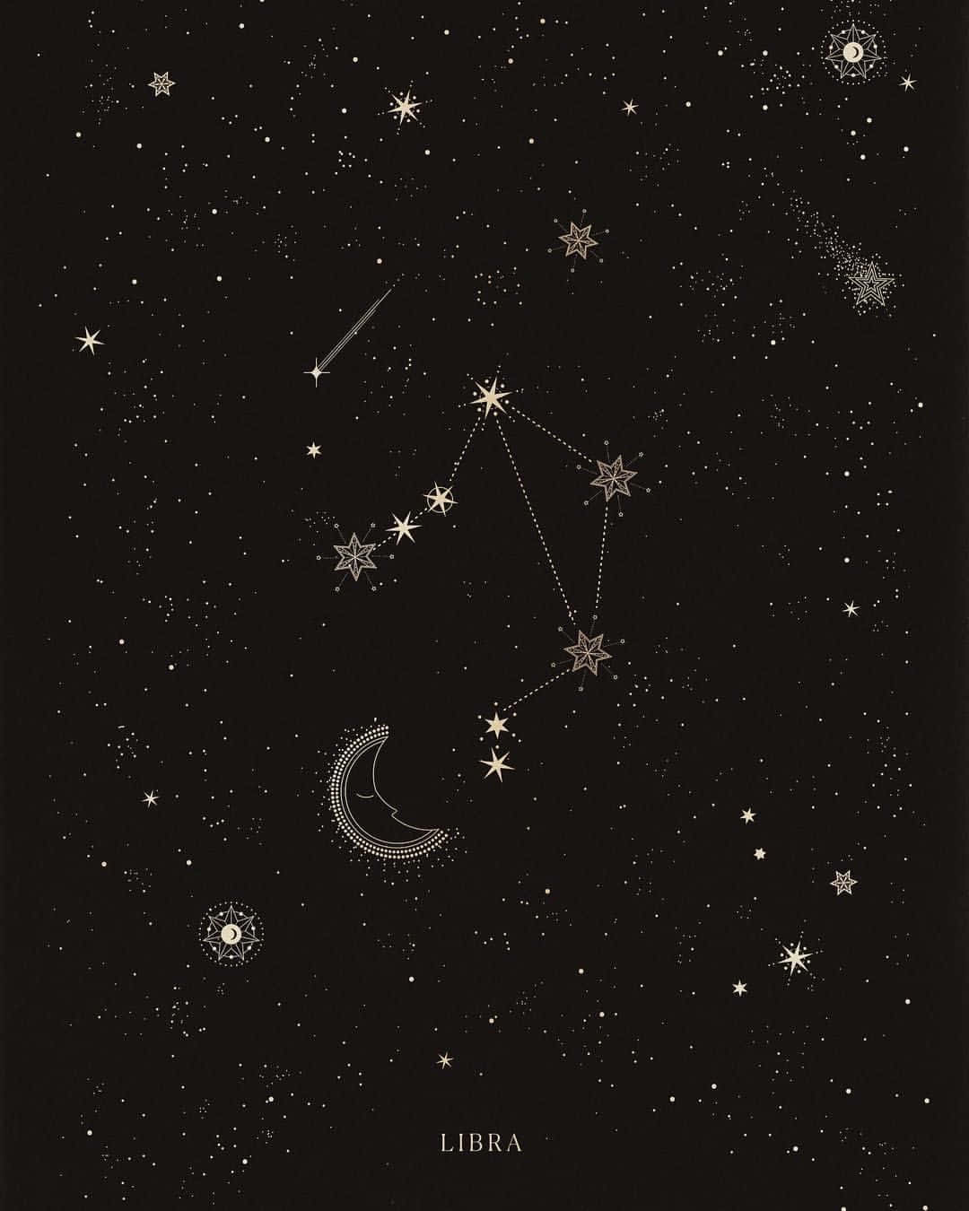 Celestial Guide: The Constellations in the Night Sky Wallpaper