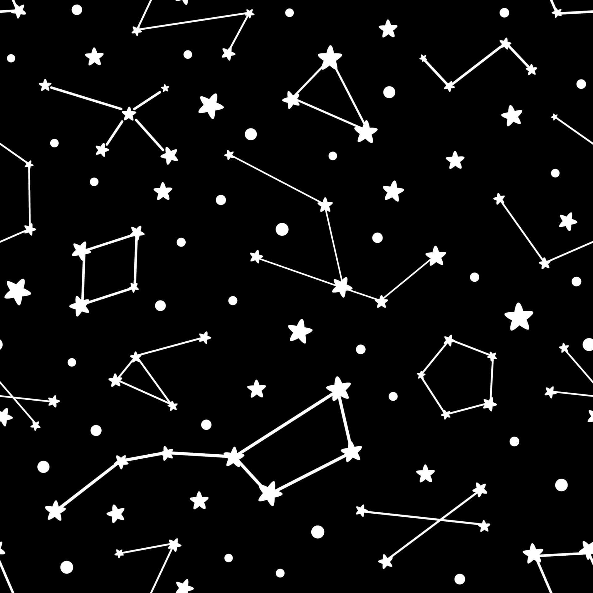 Stunning Night Sky Filled with Constellations Wallpaper