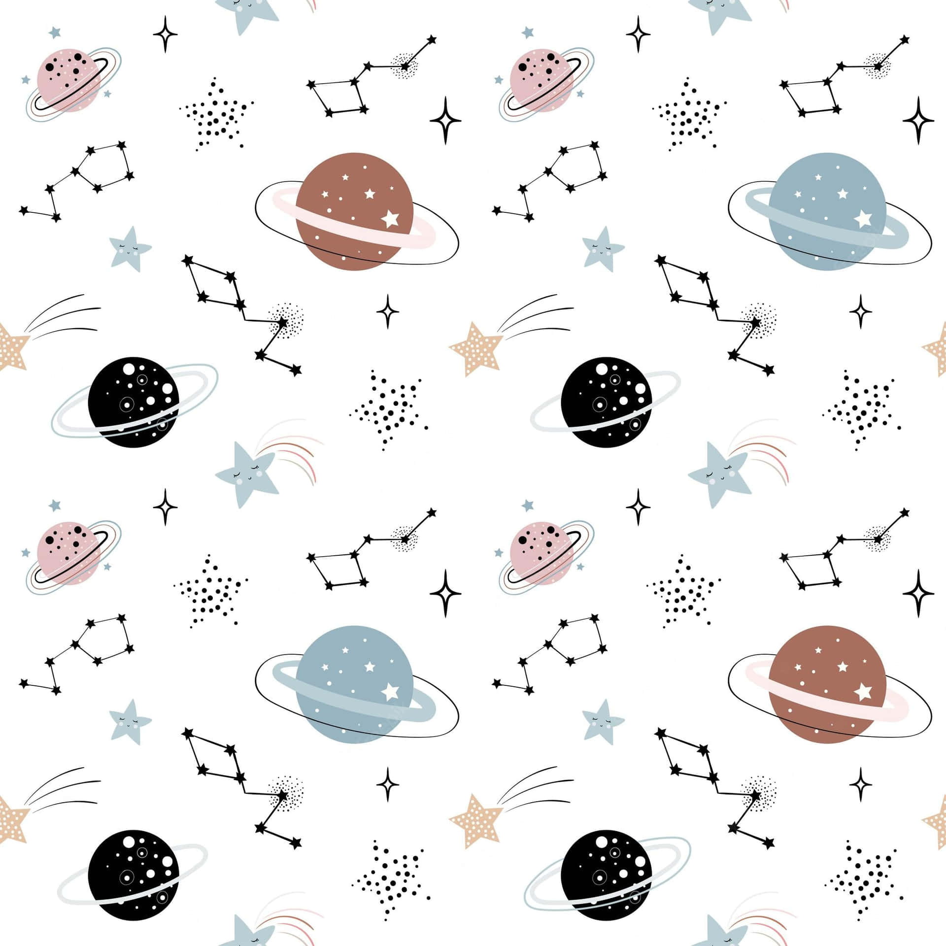 Stargazing the night sky and witnessing the breathtaking constellations Wallpaper