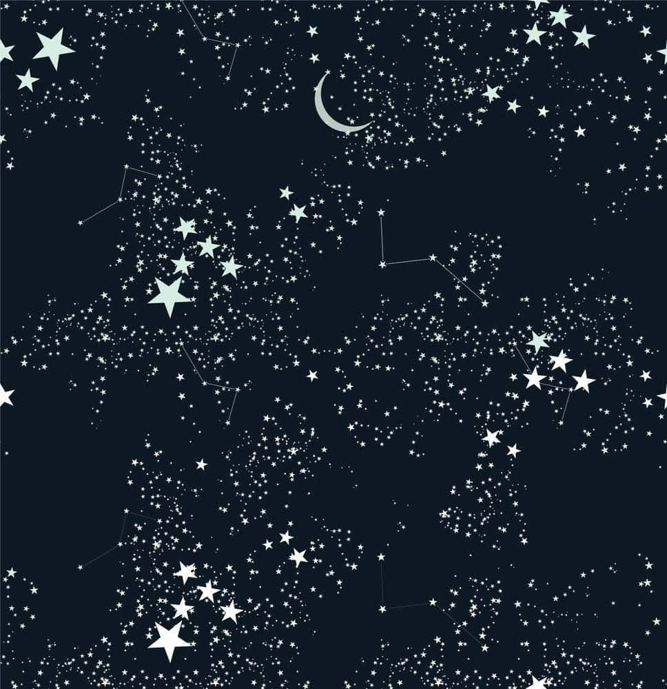 Celestial Constellations in the Night Sky Wallpaper