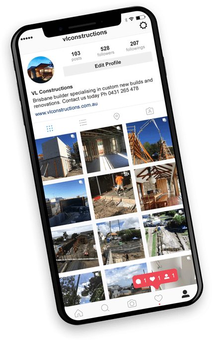 Construction Business Instagram Profile PNG