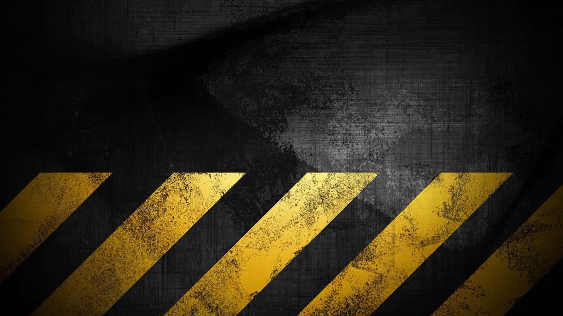 A Black And Yellow Striped Background