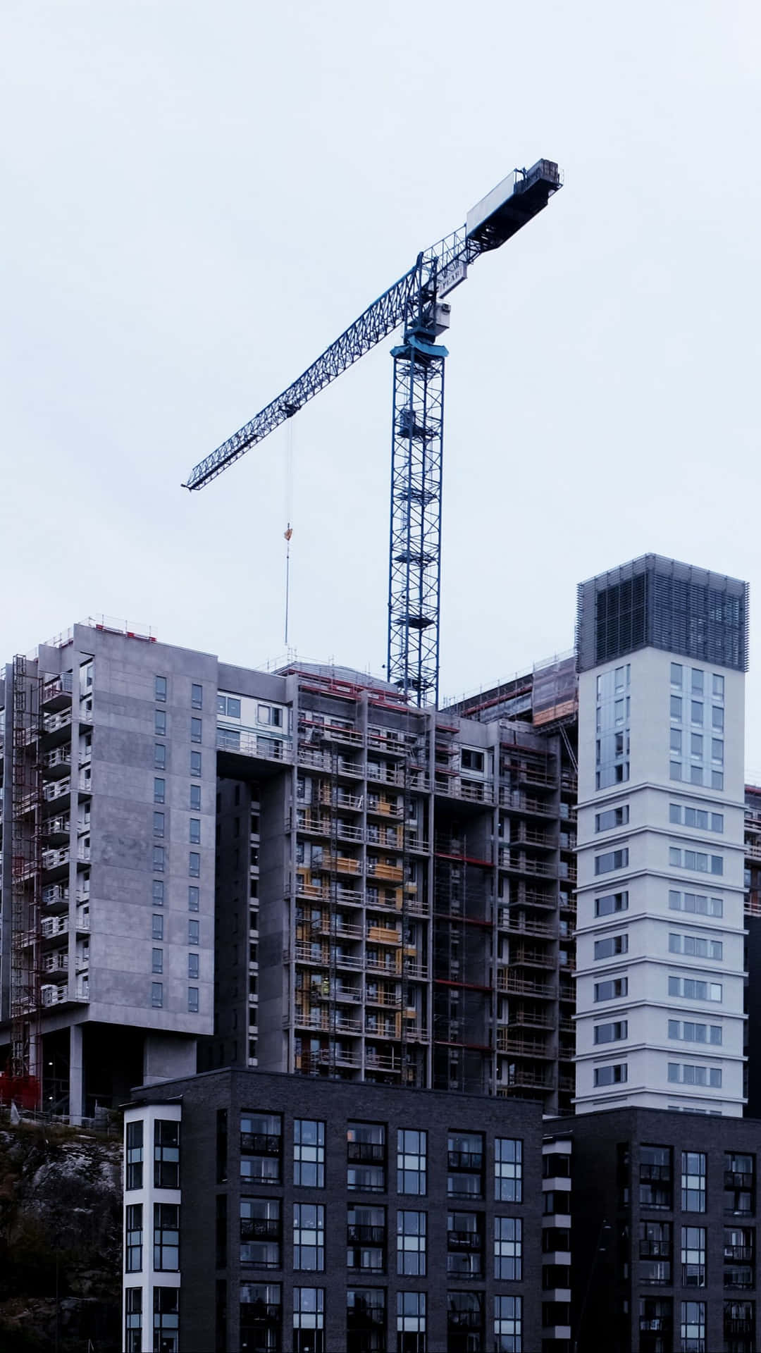 A Crane Is On A Construction Site