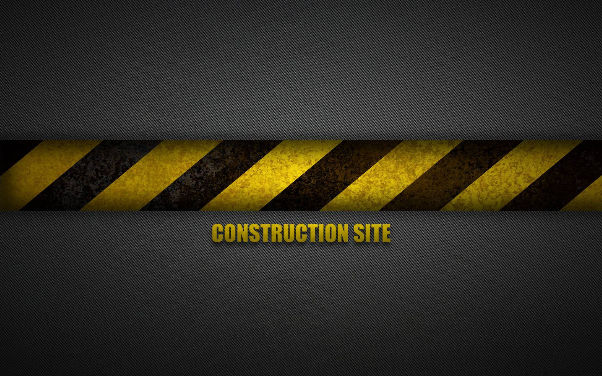 Construction Site Danger Zone Wallpaper
