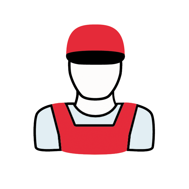 Construction Worker Avatar Icon PNG