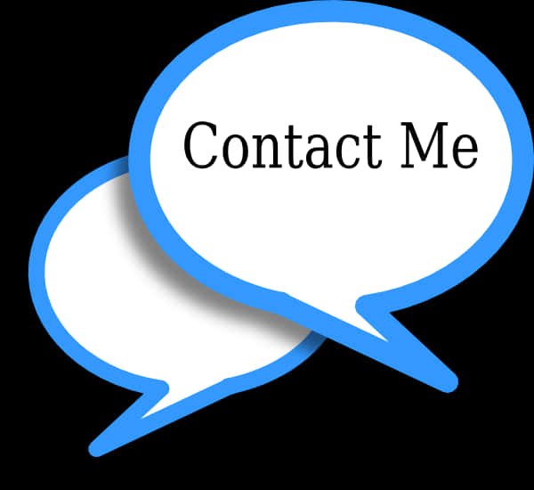 Contact Me Chat Bubbles PNG