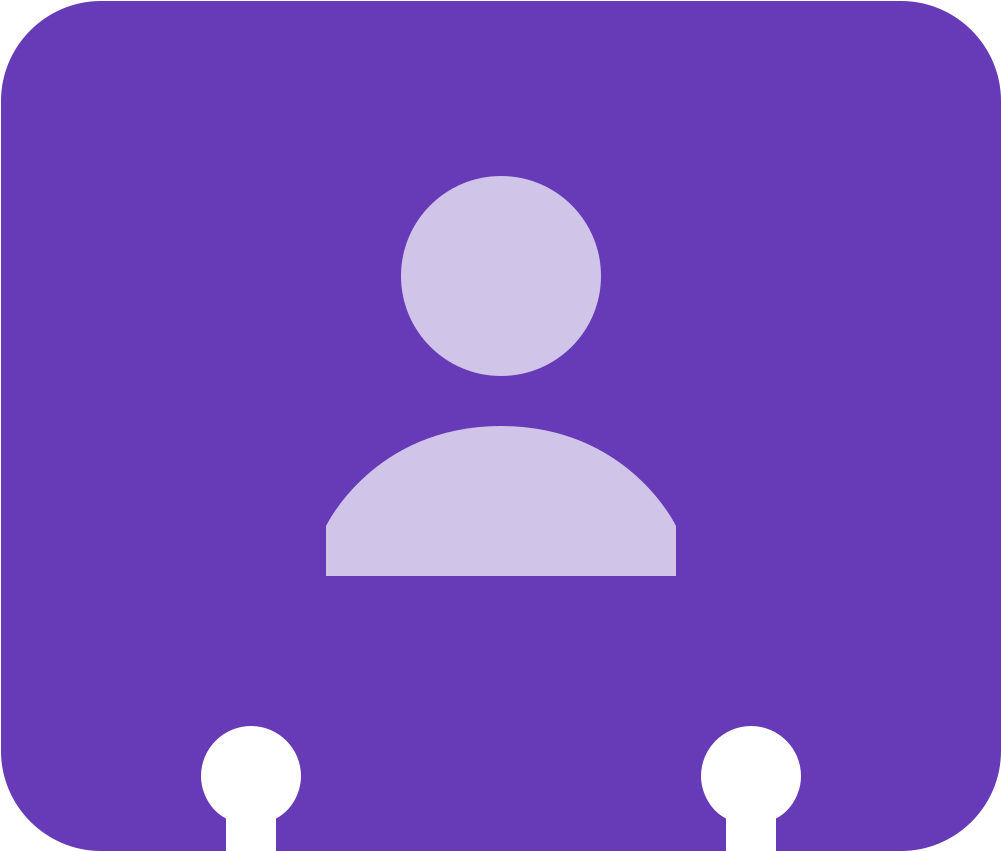 Contact Profile Icon Purple Background PNG