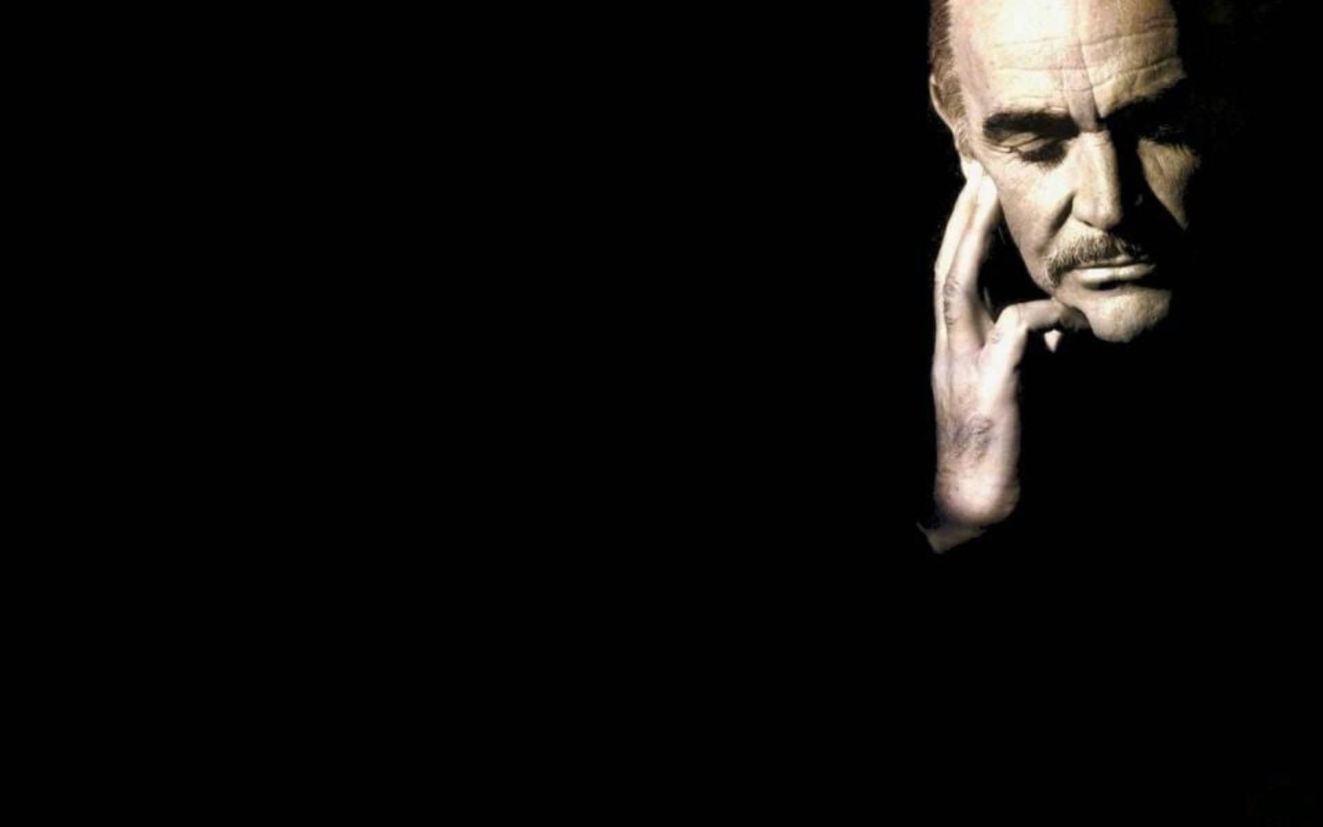 Contemplative Actor Sean Connery Wallpaper