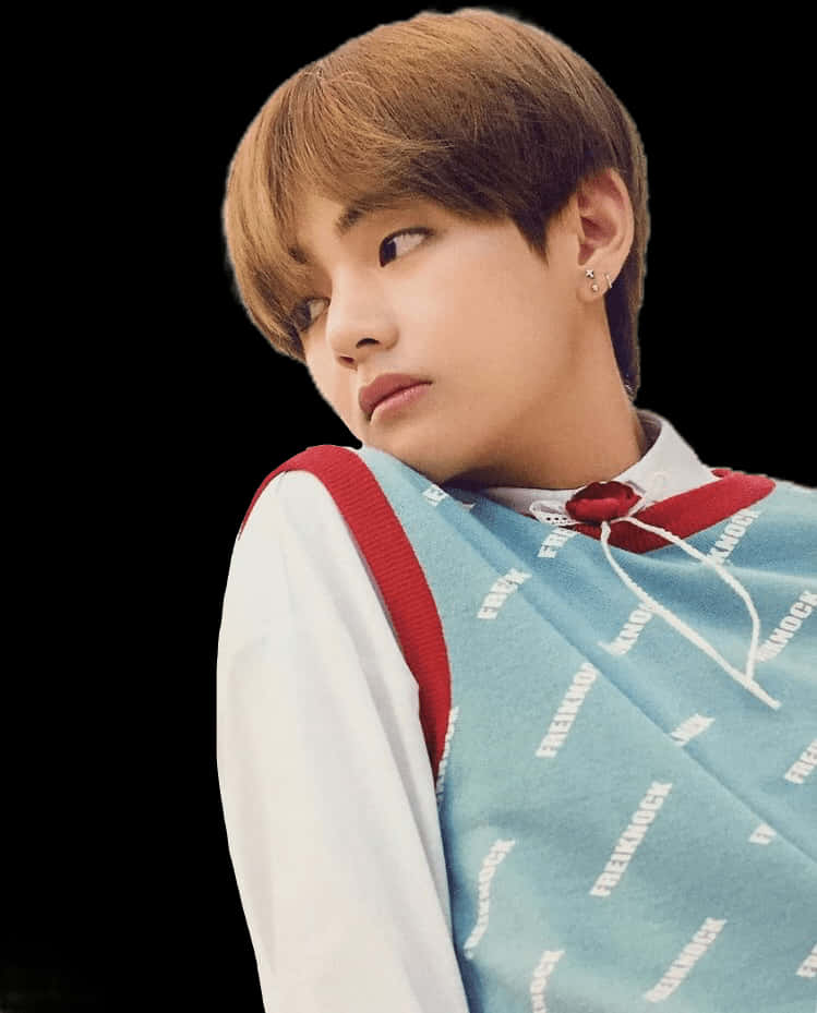 Contemplative Glance Taehyung PNG