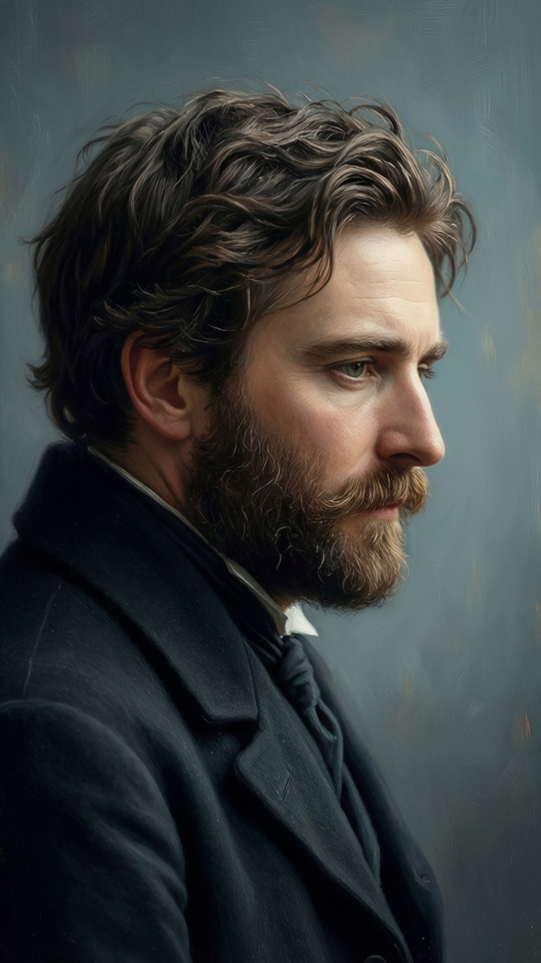 Contemplative Profile Wallpaper
