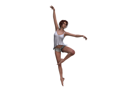 Contemporary Dancer Pose PNG