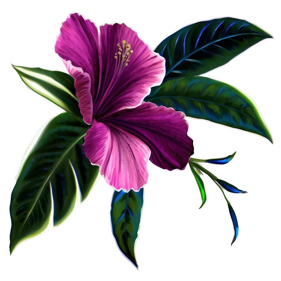 Contemporary Flower Print Png 06262024 PNG