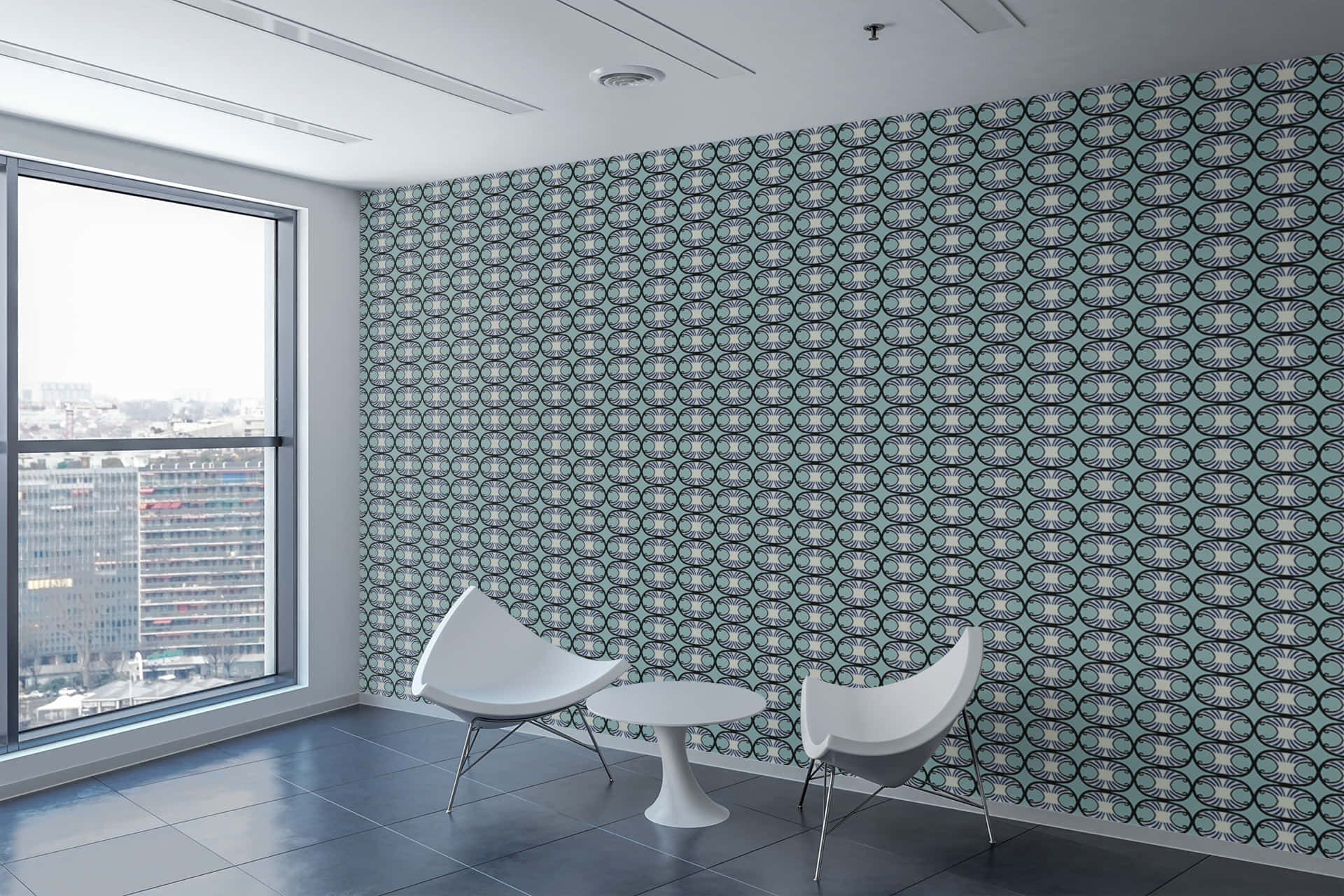 Contemporary Lounge Wallpaper