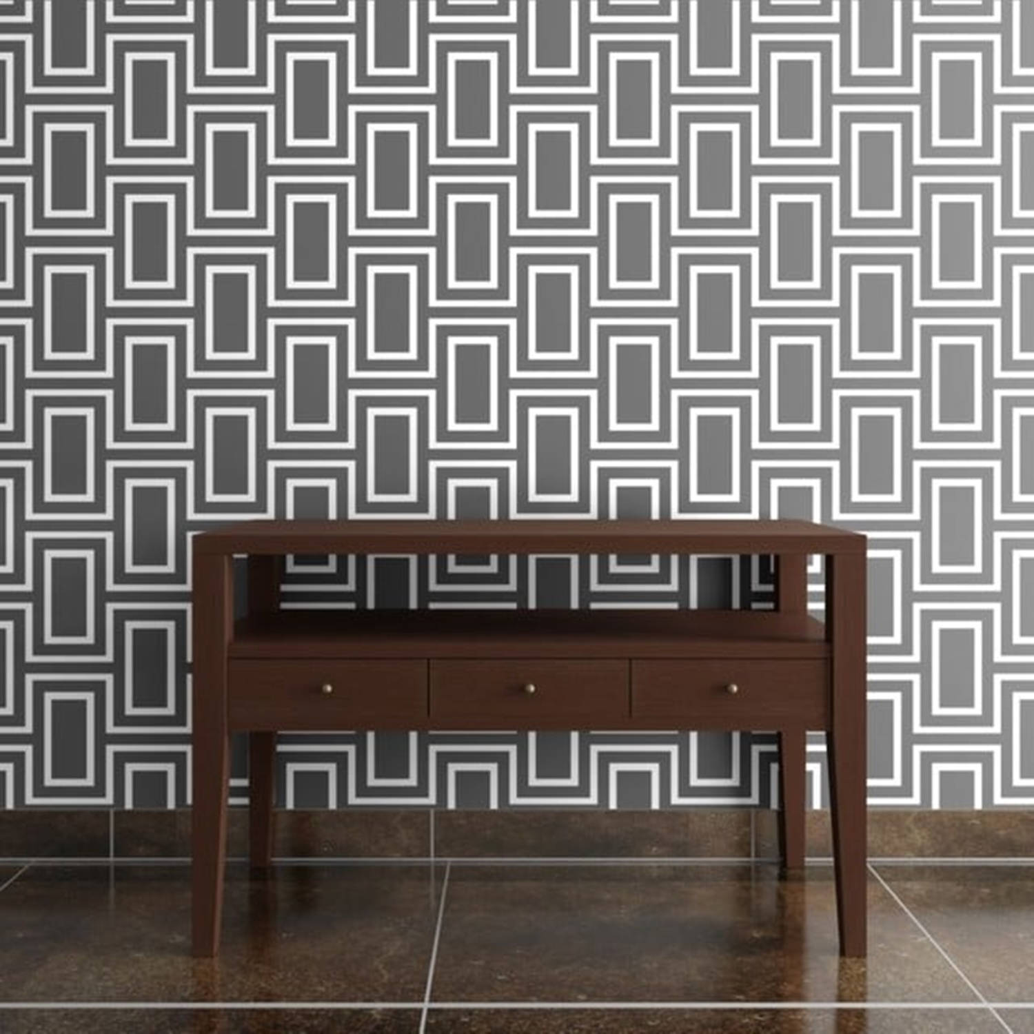 Contemporary Modern Glistening Maze Wall Picture