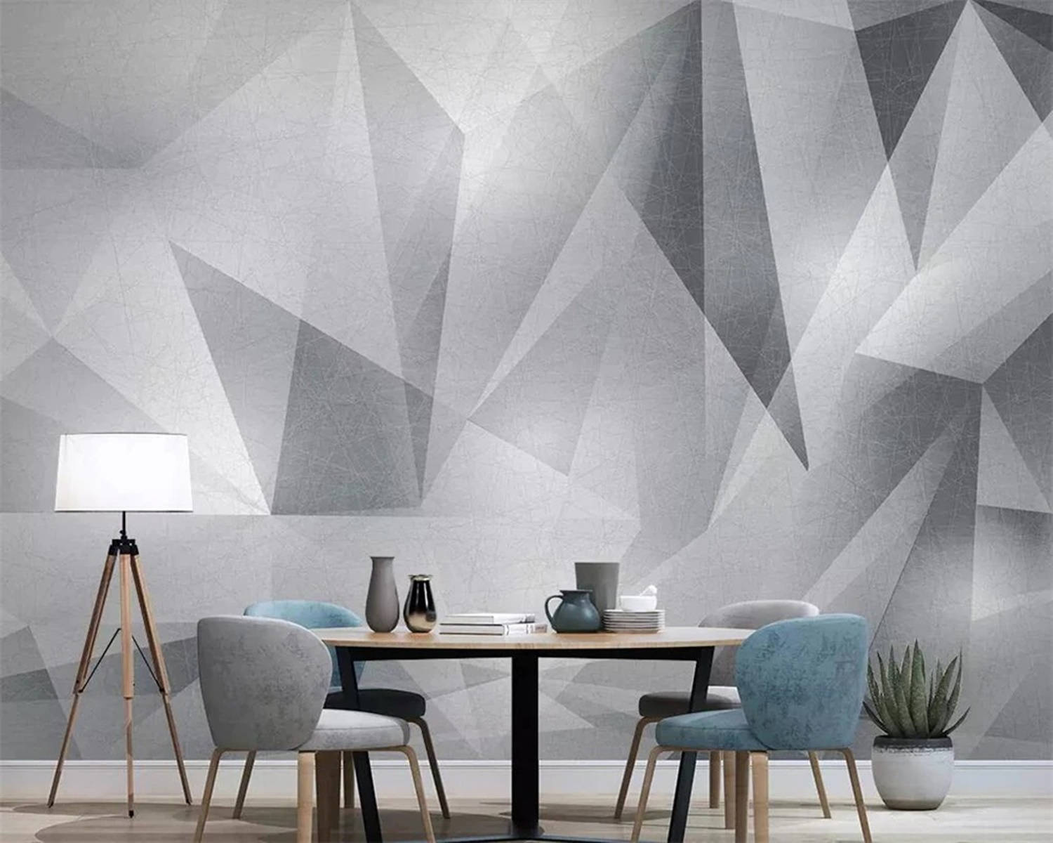Contemporary Modern Living Room Wallpaper