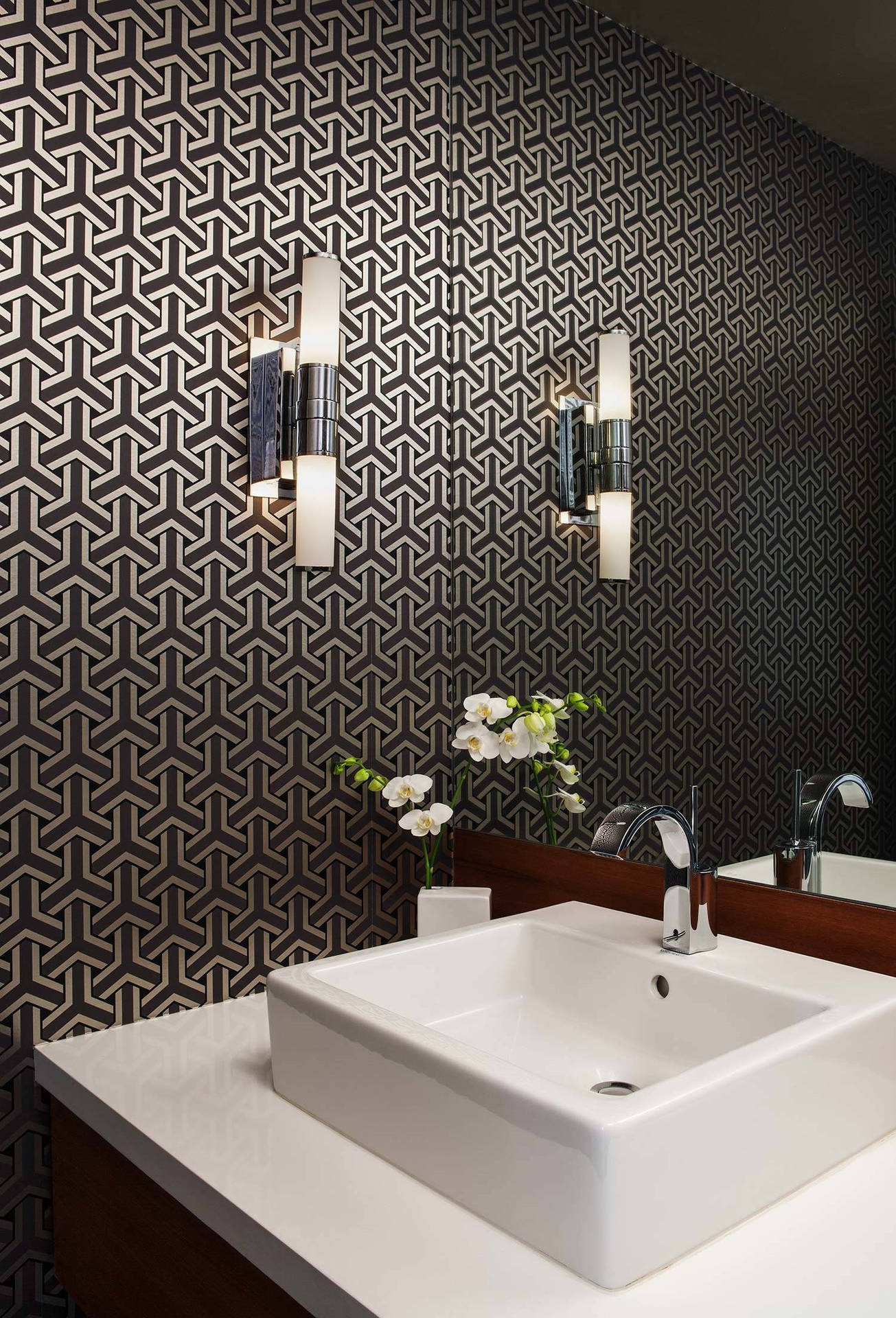 Contemporary Modern Powder Room Picture