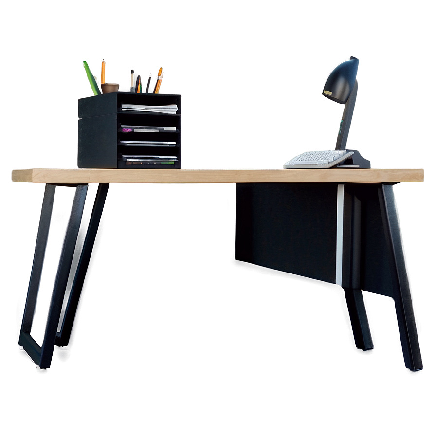 Contemporary Office Desk Png Vef69 PNG