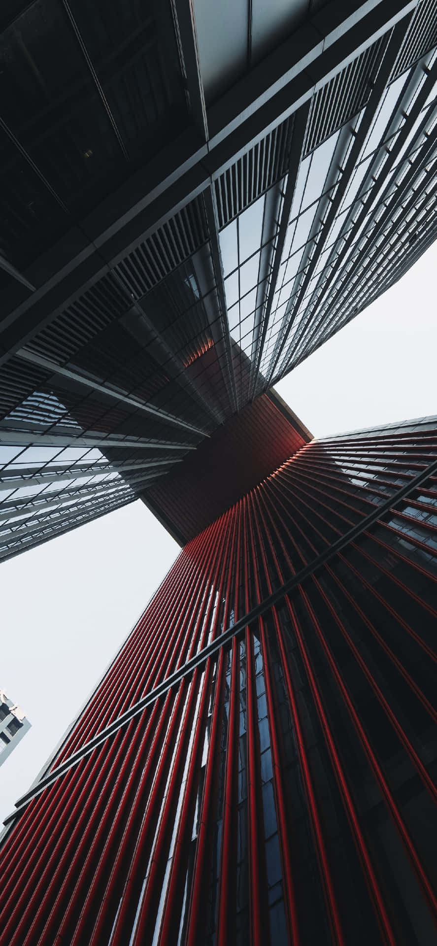 Arquitecturacontemporánea En Rojo Y Negro. Fondo de pantalla