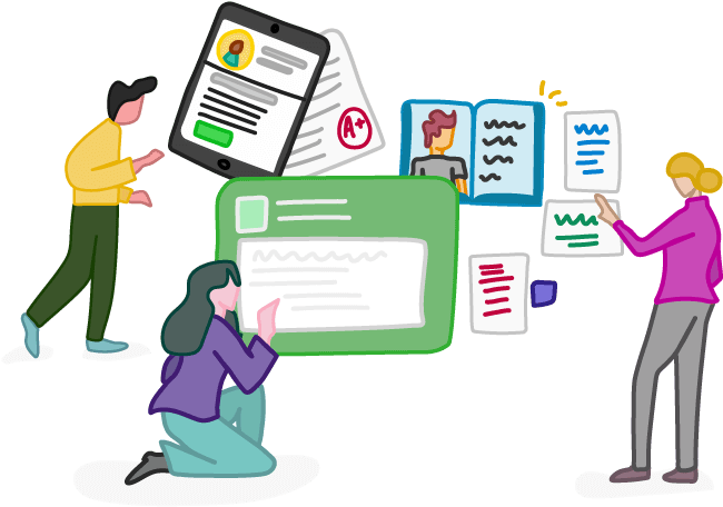 Content Creation Process Illustration PNG