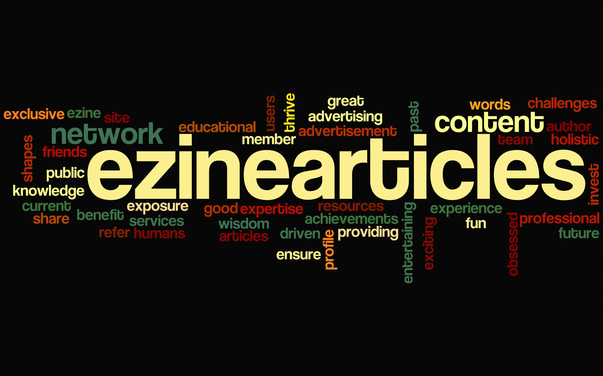 Content Related Word Cloud Wallpaper