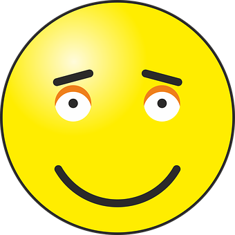 Contented Smiley Face Emoji PNG