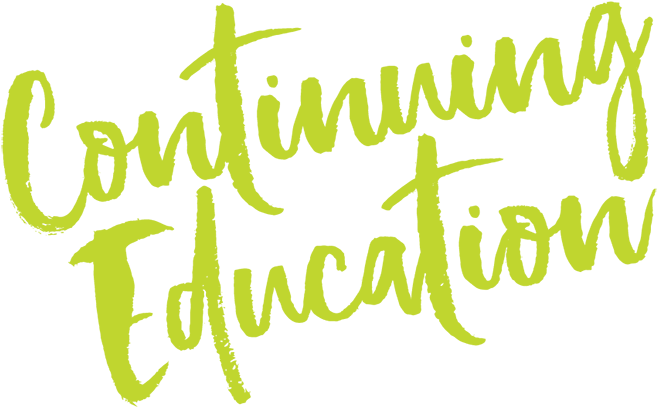 Continuing Education Handwritten Text PNG