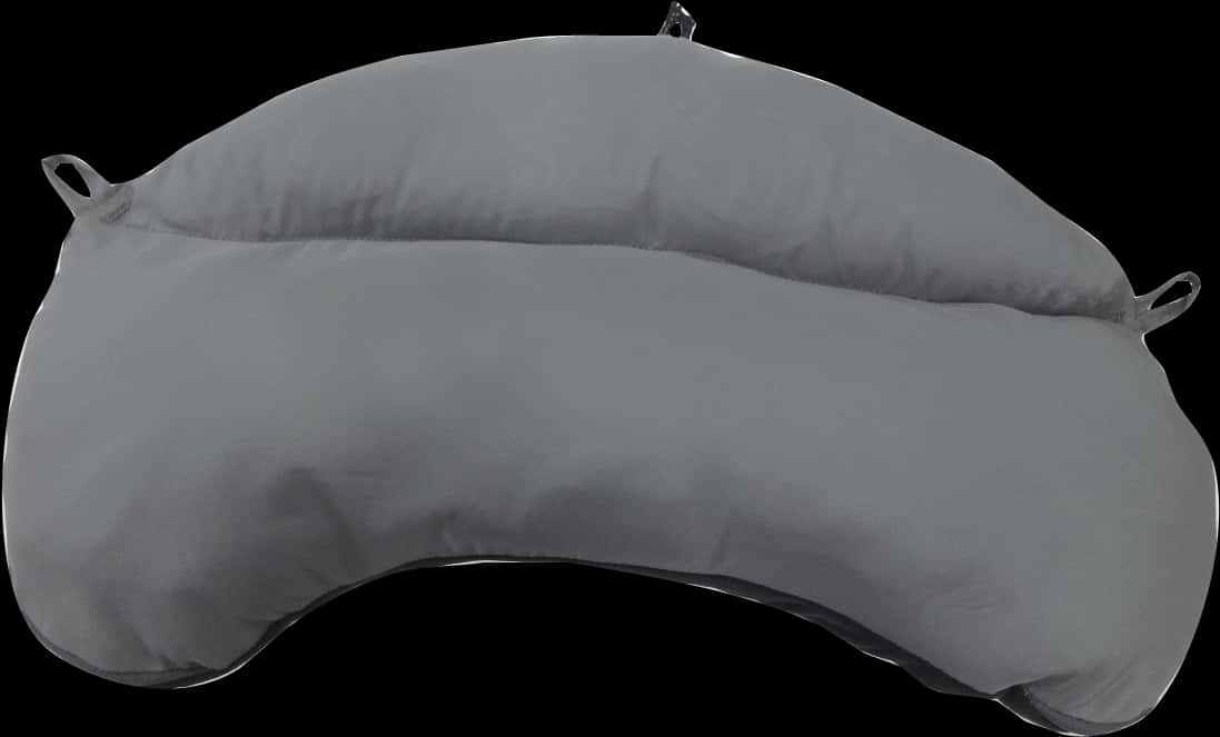 Contoured Sleeping Pillow Gray Background PNG