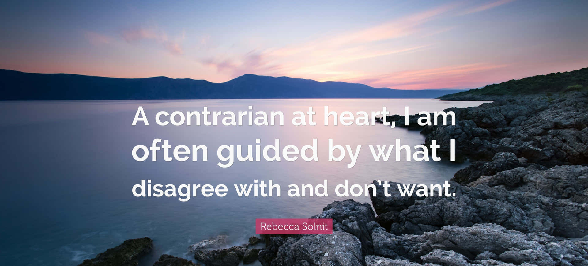 Contrarian At Heart Quote Wallpaper