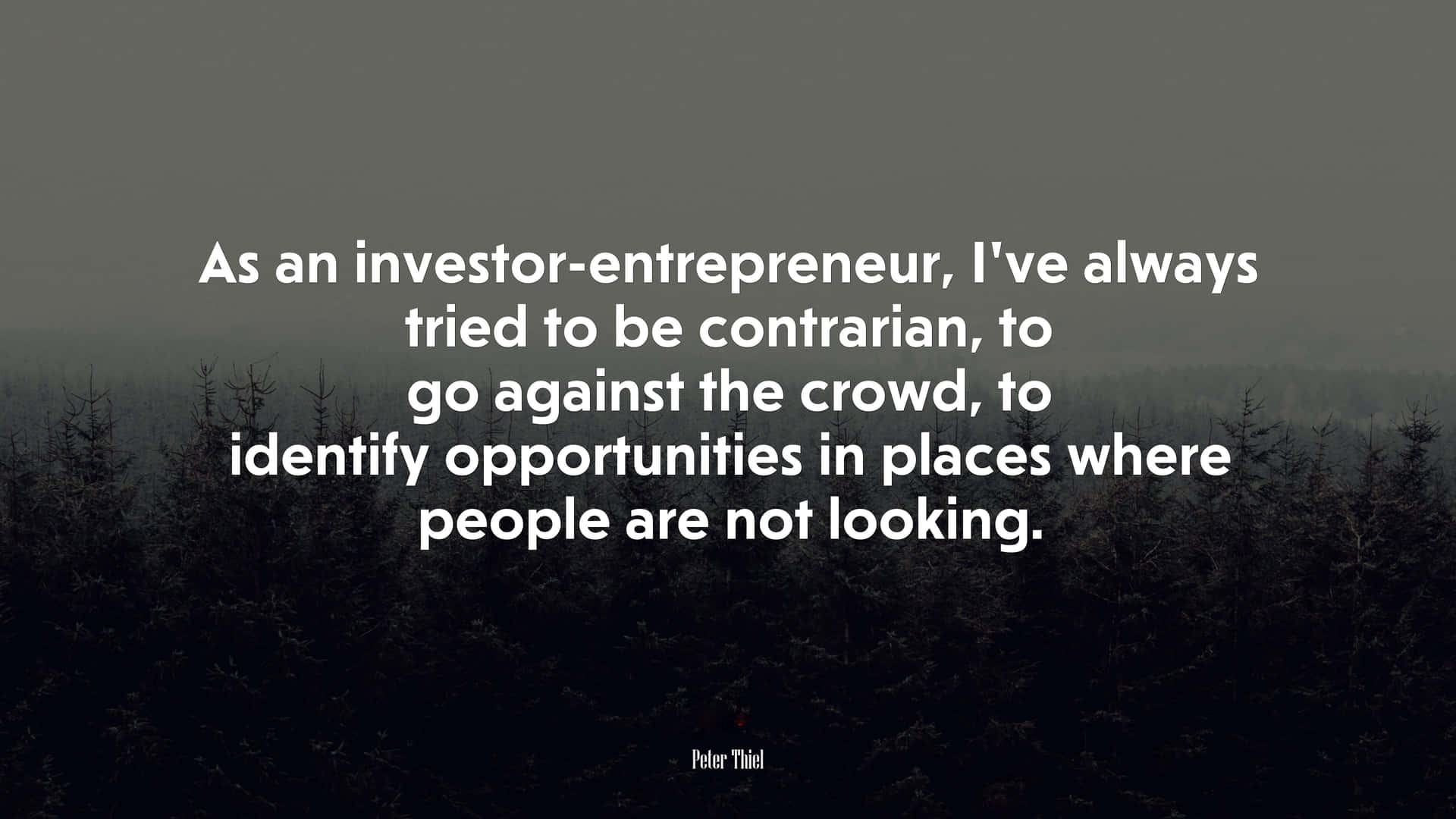 Contrarian Entrepreneur Quotes Wallpaper