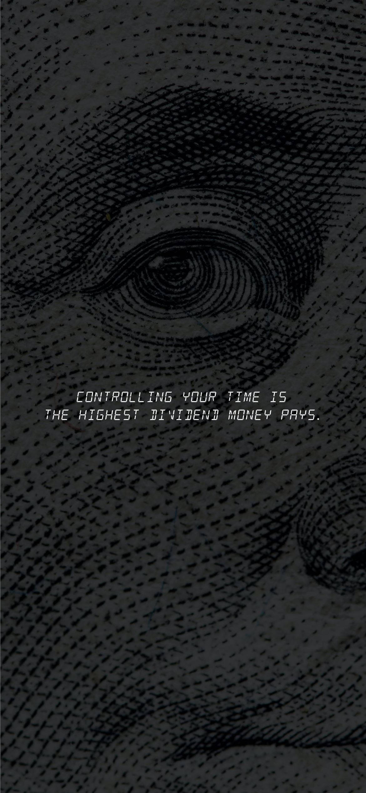 Control Your Time Black And White Quotes Wallpaper