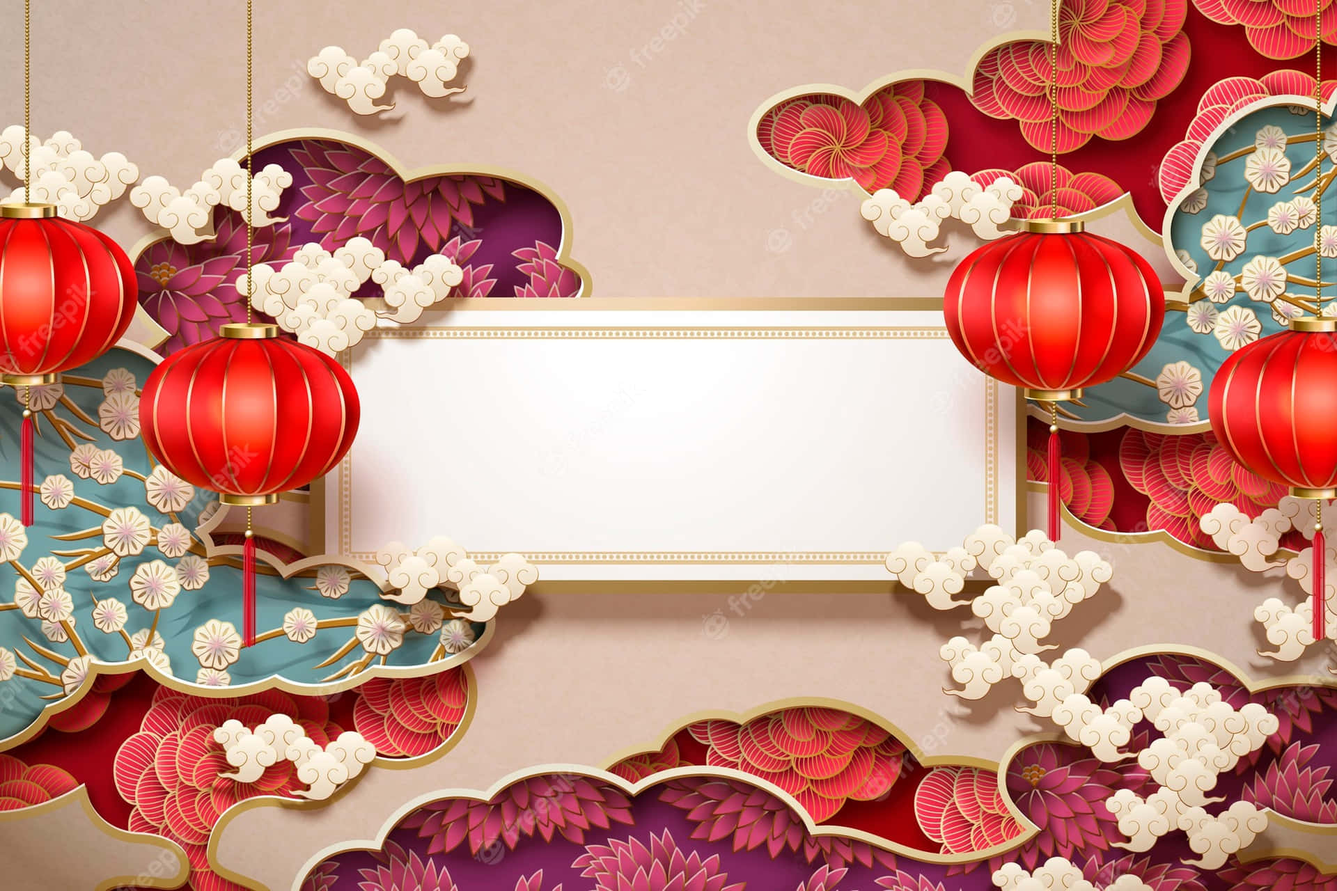 Traditional Chinese-inspired Design Wallpaper
