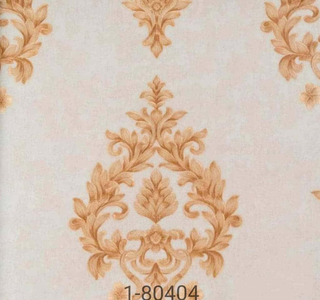 Conventional Symmetrical Golden Pattern Wallpaper