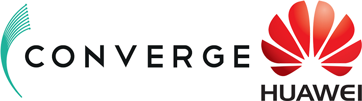 Converge Huawei Partnership Logo PNG
