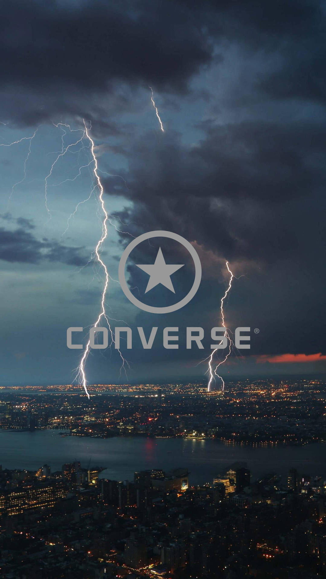 Converse Logo City Lightning Wallpaper