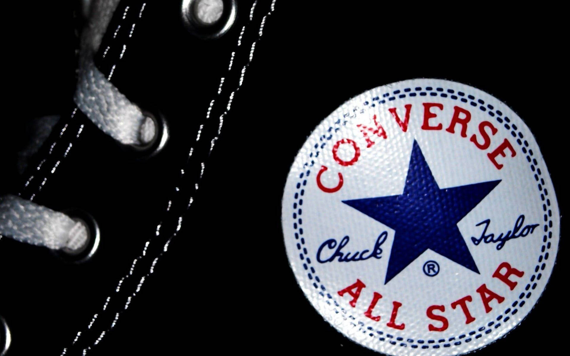 Converse Logo Macro Shot Wallpaper
