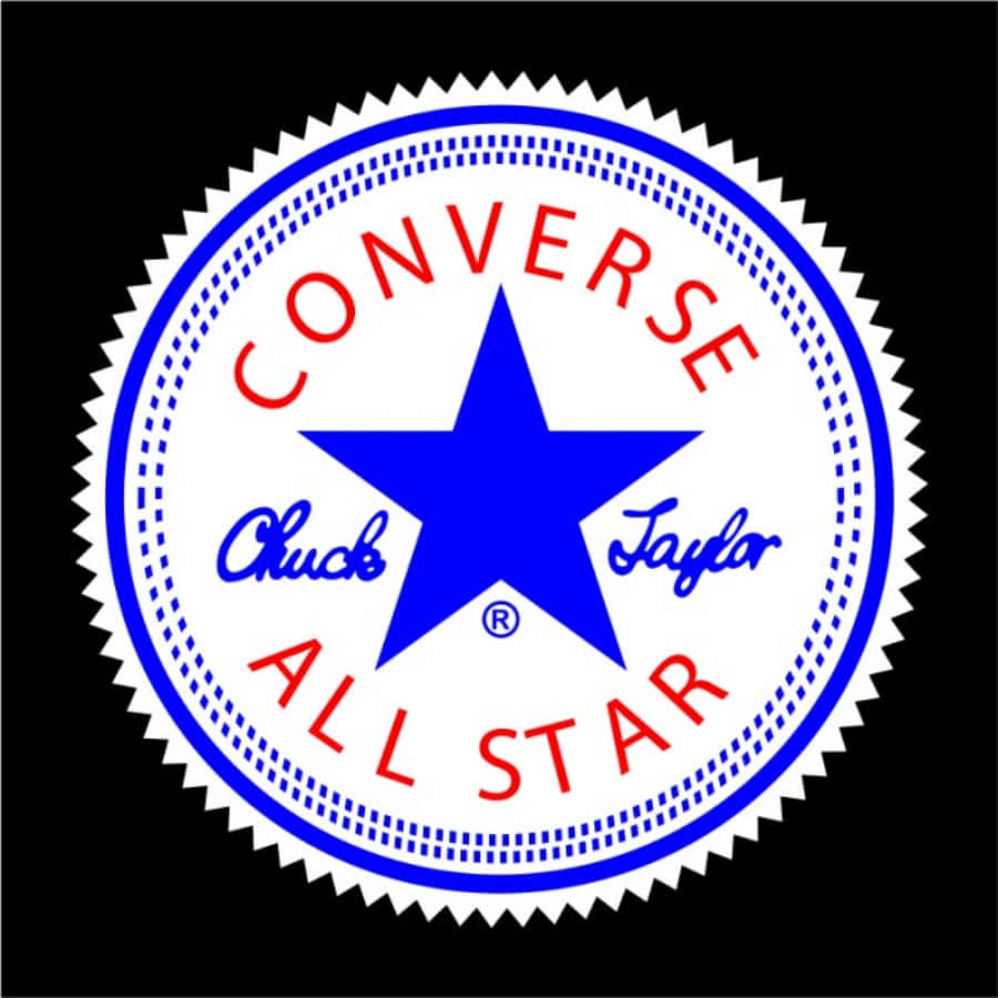 The iconic logo of Converse, a classic American staple.
